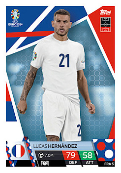 Lucas Hernandez France Topps Match Attax EURO 2024 #FRA5